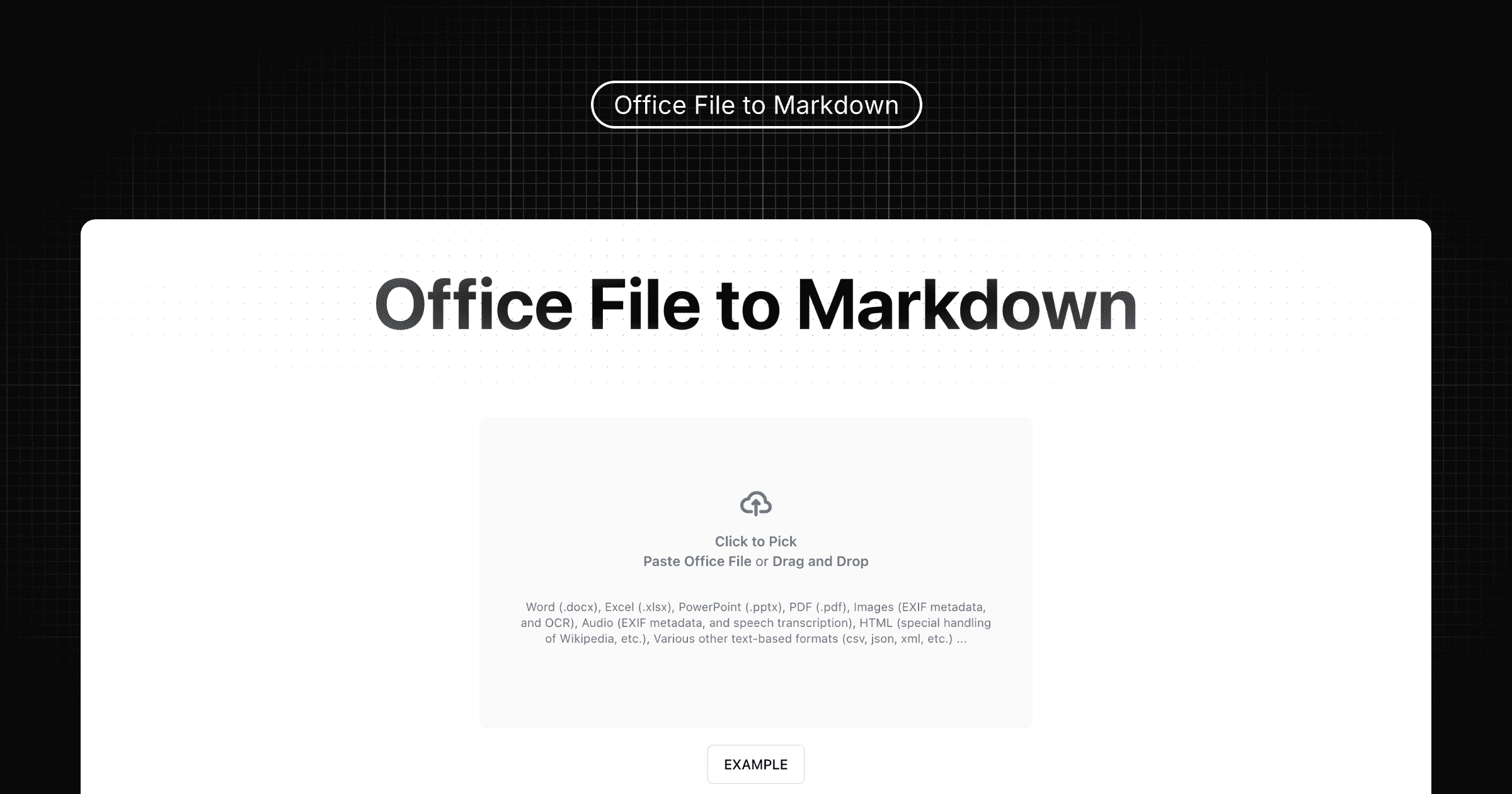 Office File to Markdown